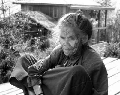 Chin Face Tattoo. People in Chin Hills used to have the custom of tattooing 