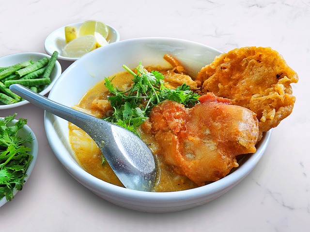 Mohinga - Myanmar national dish.