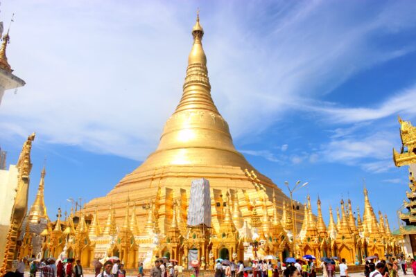 shwedagon pagoda, pagoda, myanmar